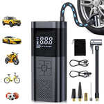 LinkMejor 150PSI Portable Wireless Air Pump 7.4V Digital Display Tire Inflator for Cars Motorcycles Bicycles Basketballs Inflate