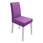 Pure Color Seat Cover Spandex Stretch Wedding Banquet Chair Cover Party Decor Dining Room Seat Cover
