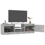 TV Cabinet Concrete Gray 47.2"x11.8"x13.9" Chipboard
