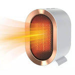1200W Ceramic Space Heater Flame Retardant Compact Design Overheating Protection Portable Electric Heater for Desk Small Room Office Winter