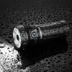 Lumintop Mach4695 with OLED Display 30000LM Strong Light 8*XPH50 LED Flashlight With 46950 Battery USB-C Charge Discharge 32000mAh Power Bank Self Protect Search Torch With Fan High Powerful Outdoor Lighting
