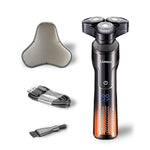 LinkMejor Electric Shaver With LCD Digital Display Magnetic 3-Blade Head IPX7 Full Body Washable Razor