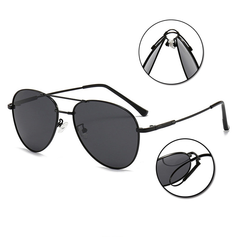 Photochromic Polarized Sunglasses UV400 Protection Anti-Glare Sun Glasses for Outdoor Driving Fishing with Case