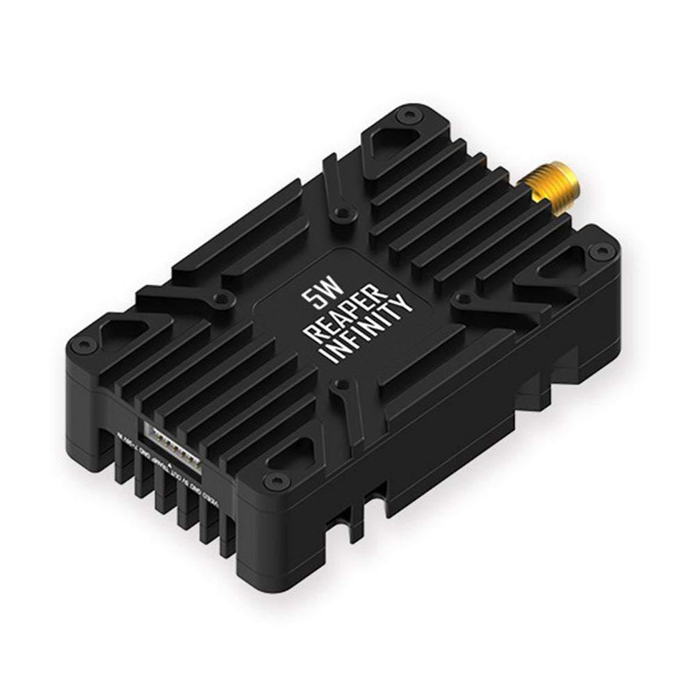 Foxeer Reaper Infinite V2 Long Range FPV VTX 5.8GHz 5W FPV Transmitter Built-in Mic & Fan SMA RC Drone