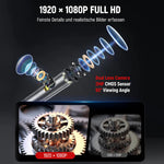 EU KAIWEETS KBA02 PRO Dual Lens Articulating Borescope Camera 210° Bi-Directional Probe 0.25 Inch 1080P IPS Screen IP67 Waterproof Inspection Camera