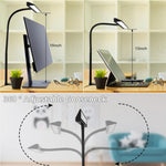 LinkMejor Desk Lamp with Clamp 25 Lighting Modes Eye-Caring USB Powered Flexible Gooseneck Adjustable Color and Brightness Timer Function Energy Efficient for Office Home Reading Study