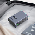 [GaN Tech] Bakeey WLX-F8L 660W 8-Port USB PD Charger 2USB-A+6USB-C PD QC3.0 FCP AFC Fast Charging with RGB Light Desktop Charging Station EU Plug US Plug for iPhone 16 16 Pro 15 14 13 Pro Max for Huawei Pura X for Xiaomi 15pro