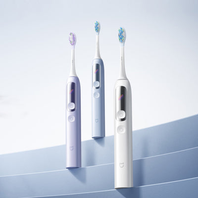 LinkMejor Mijia Servo Oscillation Electric Toothbrush Pro with Servo Sweep Motor LCD Screen Pressure Alert Smart APP Modes IPX8