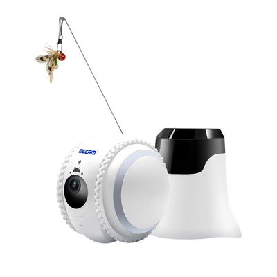 LinkMejor QF011 2MP 1080P Smart Pet Robot Camera Baby Monitors Smart Home Presence Detection Remote APP Control Monitor Night Vision Two-way Intercom Preventing Collisions Cat Toy Ball Recgmesotion Tracking Camera Anti-theft Machine