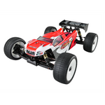Serpent SRX8 Truggy-E SER600070 EP 1/8 2.4G 4WD Brushless RC Car Aluminum Chassis Dragon-RC Electronic 3 Gears Diffs 6S Compatible Cardan Shafts Off-Road Truck Full Proportional Control Vehicles Models Toys