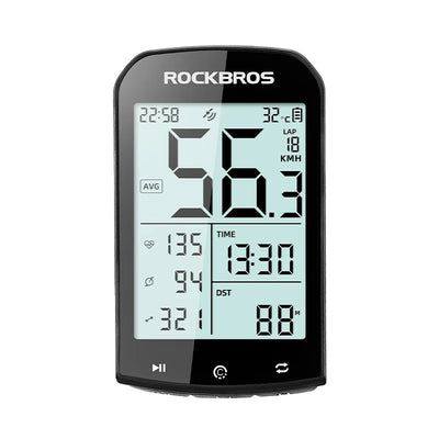 LinkMejor M1 GPS Bicycle Computer 5.0 ANT Bluetooth Waterproof Wireless Bike Speedometer Bicycle Odometer Stopwatch Bike Accessories for MTB Road Cycle/City Bike