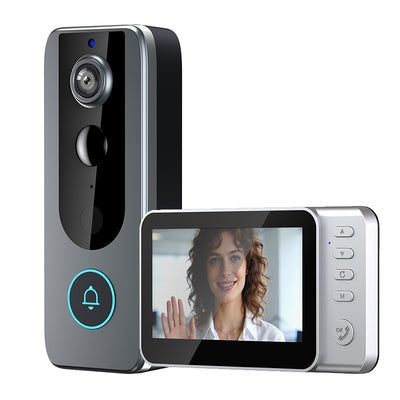 M20s Wireless Video Doorbell with 115° Ultra Wide Angle Infrared Night Vision 4000mAh Battery No WiFi Needed Two Way Audio IP65 Weatherproof Doorbell Camera