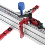Suitable for Dewalt Miter Gauge System 450mm 0-90 Degree Angle with 600/800mm Aluminum Alloy Fence and Stop Sawing Assembly Ruler for Table Saw Router Table Miter Saw