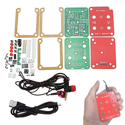 LinkMejor® FM Stereo Radio Kit 76-108Mhz Frequency 180mAh 32Ω Impedance YFM-1 DIY Electronic Parts