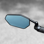 LinkMejor Bicycle Rearview Mirror 360° Adjustable Anti-glare HD MTB Handlebar Reflective Mirror for Riding Safety