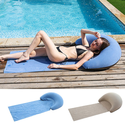 IPRee Inflatable Beach Mat Outdoor Inflatable Sleeping Pad Hiking and Camping Ground Mat Leisure Inflatable Mattress