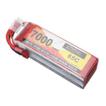 LinkMejor Power 14.8V 7000mAh 65C 4S LiPo Battery T Plug for RC Car