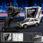 LinkMejor D43-01Q RTR 1/64 2.4G 4WD Mini Drift RC Car Sports Alloy Body Shell LED Light High Speed On-Road Micro Racing Remote Control Vehicles Models Desktop Ornaments Toys
