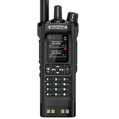 Baofeng DM-32UV 8W Power DMR Digital Analog Walkie Talkie 2.0" TFT GPS APRS 4000 Channels NOAA VOXs Type-C Two Way Radio With Earphones