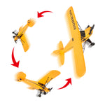 LinkMejor A505 J3-CUB 505mm Wingspan 2.4GHz 3CH 6-Axis Gyro 3D/6G Switchable EPP RC Airplane RTF Compatible DSMX DSM2 S-BUS Protocol