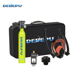 [US Direct] DEDEPU S3000PLUS-A 0.5L Scuba Tank 10-15 Minutes Underwater Outdoor Mini Dive Scuba Cylinder Diving Air Tank with Snorkel Mask Adapter