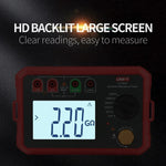 LinkMejor Digital Megohmmeter UT502C 2500V Insulation Resistance Tester Ommeter Megometer Ground Meter Backlight Auto Range