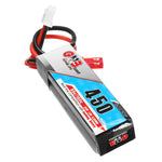 LinkMejor GNB 7.4V 450mAh 80C 2S LiPo Battery JST Plug for RC Drone