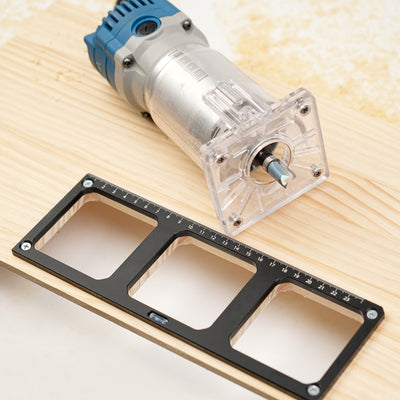 Aluminum Switch Socket Installation Template 86 Type Wall Outlet Mounting Guide for Woodworking No Electricity Needed Precision Router Template for Cabinet and Board Slotting