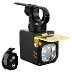 LinkMejor Bicycle Front Light with Wireless Remote USB-C Rechargeable 8 Modes Cycling Headlight with Power Bank Waterproof for Night Riding