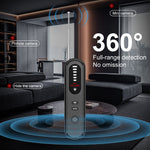 T01 Wireless Detector 5 Gears Adjustable Sensitivity Anti-Spy GPS Car Locator Signal Detection Device 360-Degree Full Range Detection for Hidden Cameras Locators Bugs Accurate GPS