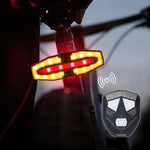 LinkMejor Bike Taillight 5 Light Modes USB-C Rechargeable Waterproof Wear-resistant Bicycle Rear Light with Remote Control for Night Cycling