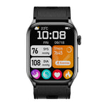 S101 2.06-inch AMOLED  ECG Air Pump Balloon Accurate Blood Pressure Micro-Check NFC Function Voice Broadcast bluetooth Call Heart Rate Blood Oxygen Monitor Sleep Monitoring Non-invasive Blood Glucose Blood Composition Analysis Call Smart Watch