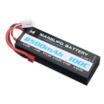 LinkMejor 7.6V 8500mAh 100C 2S Lipo Battery T Plug for RC Car
