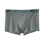 4pcs Men's Boxers Ice Silk Mesh Boxers Shorts Comfortable U Convex Pouch Underwear Loose Breathable Boxers Underpants Male Panties