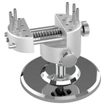 Mini Hobby Vise CNC Aluminum Alloy 360 Swivel Adjustable Pin Vise 8 Bench Pins 50mm Clamping Width Table Vice Clamp Action Figure DIY Jewelry Watch