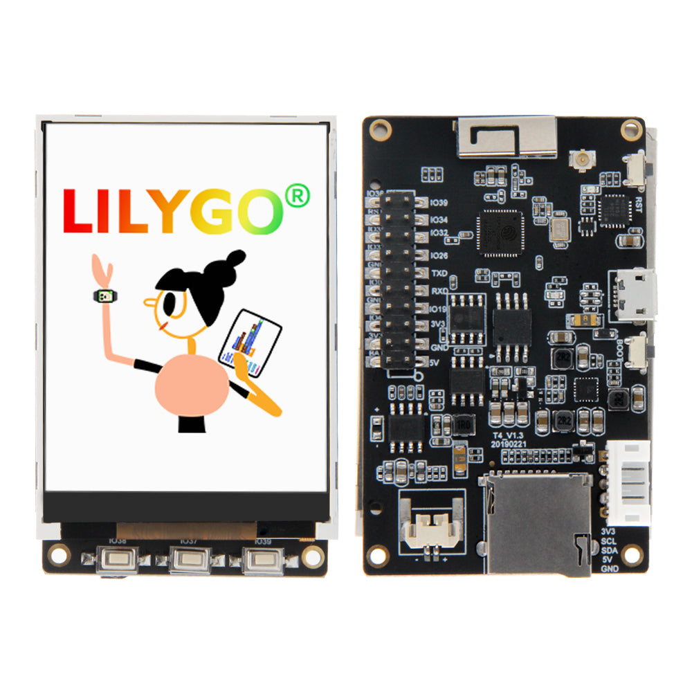 LinkMejor® TTGO T4 V1.3 ILI9341 2.4 inch LCD Display Backlight Adjustment CH9102F ESP32 Development Board WIFI Wireless Bluetooth Module