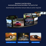 HD 4K Front Rear Dual Lens Car Dash Cam Wifi Driving Recorder ADAS GPS Track Car DVR