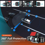 4 Channel Car Dash Camera 2 inch Screen 1080P Infrared Night Vision 360 Wide Angle Parking Monitor Loop Recording