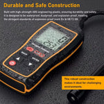 LinkMejor SW-743A Halogen Leak Detector for Car Refrigerants AC Freon CFC HCFC HFC LCD Display 1PPM Sensitivity 0-1000PPM Quick Response Adjustable Alarm