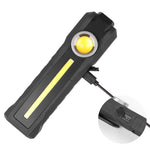 Magnetic COB Work Light With UV / Yelllow Auxiliary Light, USB Rechargeable Portable LED Flashlight 4 Lighting Modes Emergency Handle Torch Repair Lamp