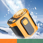 Outdoor Camping Fan Hanging Waist Fan 5000mAh Portable Waist Fan with Power LED Lighting For Camping, Hiking, And Running