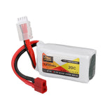 LinkMejor 11.1V 1300mAh 20C 3S LiPo Battery T Plug for RC Car