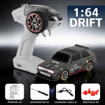 LinkMejor FQD61 FQD62 1/64 4WD Drift RC Car W/ Gyroscope Magnetic Charging Full Scale Remote Control Vehicle Model RTR
