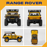 LinkMejor FCX24M RTR 1/24 2.4G 4WD RC Car for Land Rover Camel Trophy Edition Rock Crawler Off-Road Climbing Truck Two Speed LED Lights Vehicles Models Oil Filled Shocks Toys