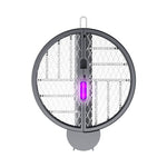Tevorex Dual-Head Foldable Electric Mosquito Swatter 4-In-1 Rechargeable Handheld Fly Killer Bug Zapper for Indoor Outdoor