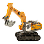HJ 555-104 555-102 RTR 1/64 2.4G Mini RC Car Alloy Dump Excavator Support App Remote Controlled LED Light Sound Engineering Vehicle Desktop Toys Model Collection Gift For Boys