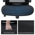Hoffree Office Chair Ergonomic Desk Chair with Adjustable Height Lumbar Support High Back Mesh Computer Chair with Flip up Armrests