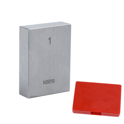 LinkMejor LK-1L Precision 1 Inch Steel Gauge Block Laser Engraved Calibration High Accuracy Machinist Tool Quality Control Measurement Professional Standard