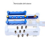 LinkMejor TOOLS Self Centering Doweling Jig Punch Locator Kit with 6mm 8mm and 10mm Drill Sleeves for Woodworking Joinery