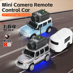 LinkMejor 6406 6406-C 1/64 2.4G FPV RC Car SUV Wifi Camera Photos Videos VR App Control Built In Gyro Drift Desktop Micro 3 Speed On-Road Mini Full Proportional Vehicles Models Toys